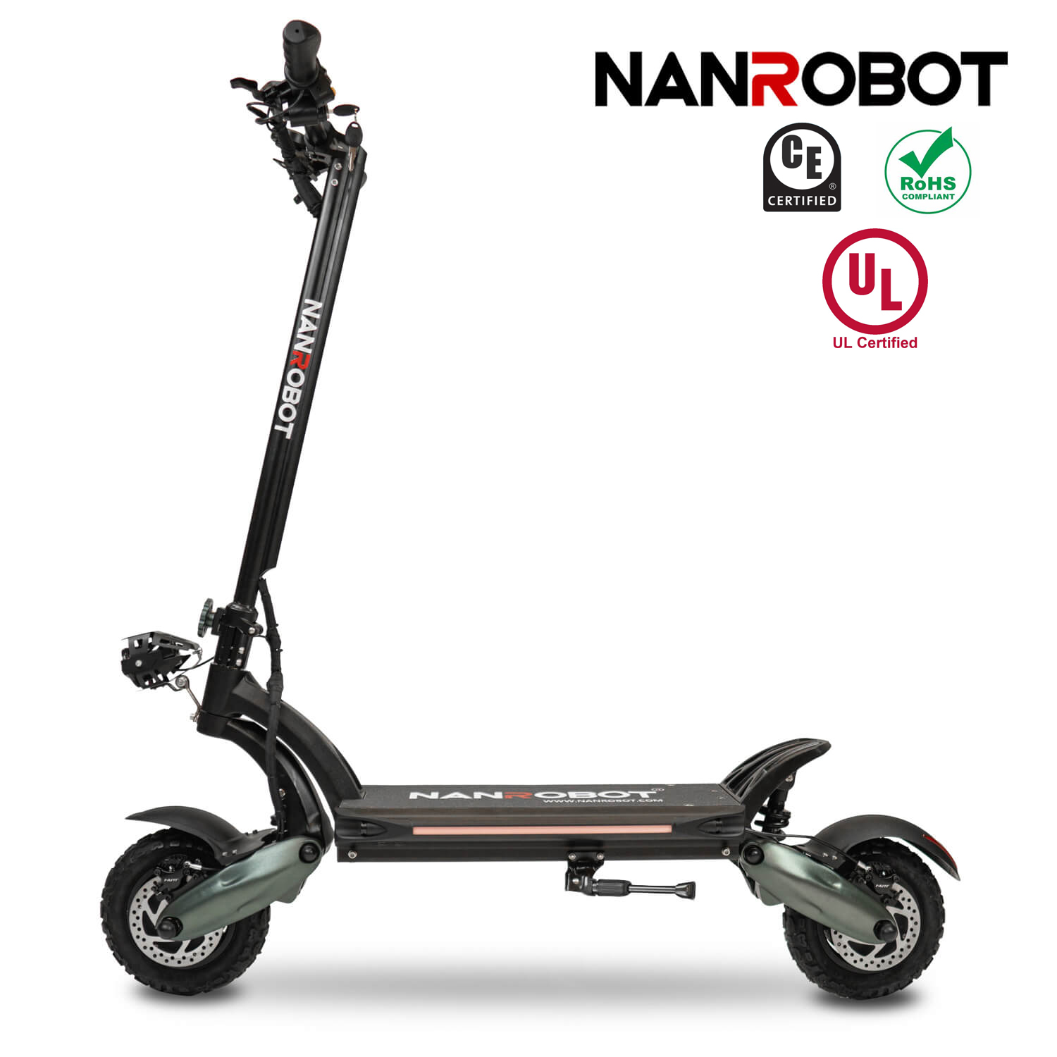 NANROBOT D6+1.0/2.0ELECTRIC SCOOTER 10”-2000W-52V 26Ah Featured Image