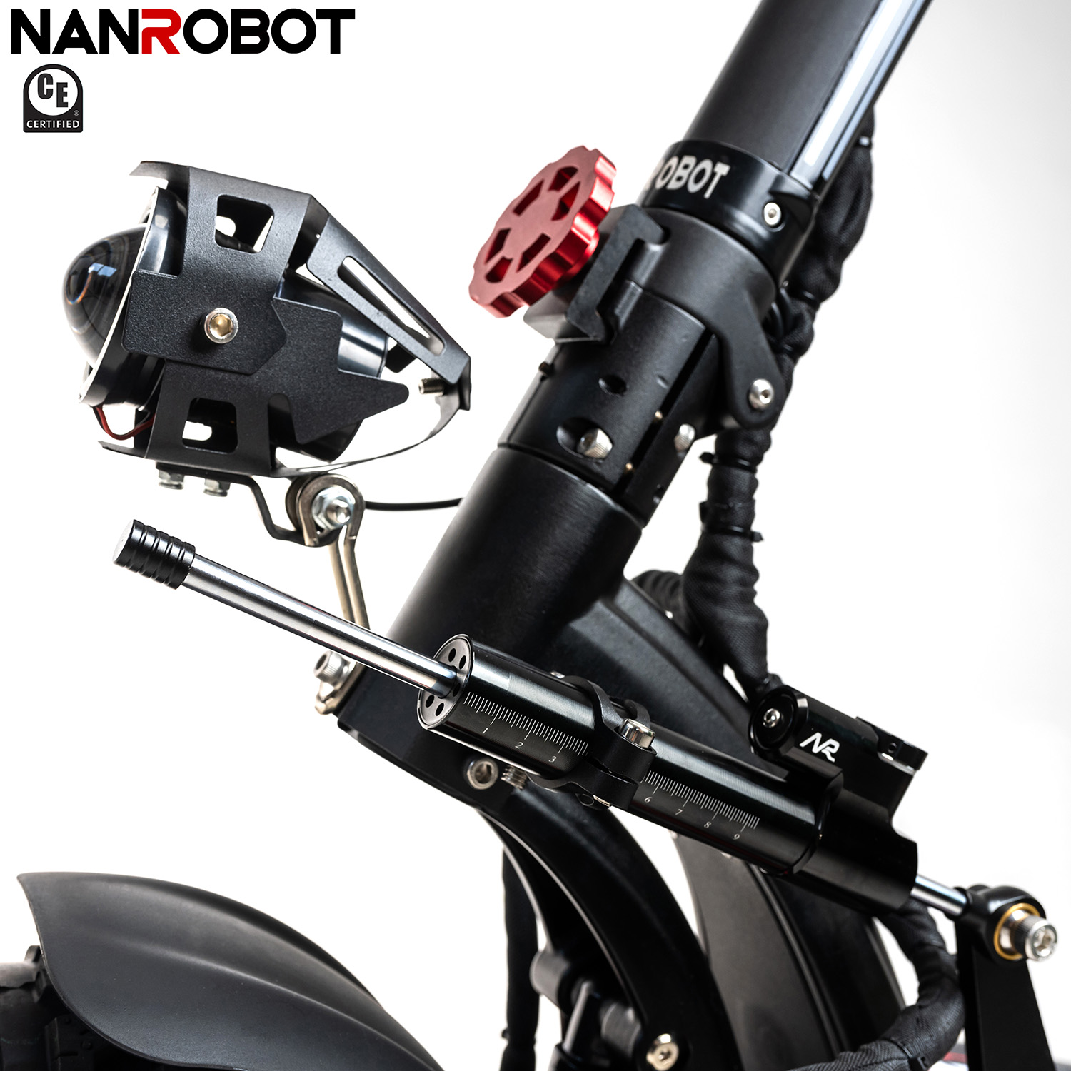 China OEM Foldable Scooter Factory –  NANROBOT LS7+ ELECTRIC SCOOTER -4800W-60V 40AH – Nanrobot detail pictures