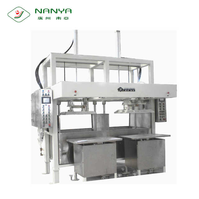 Double working stations Reciprocating Paper Pulp Molding Tray Making Machine