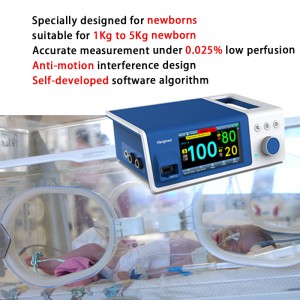 SpO2-patiëntbewakingssysteem aan het bed voor pasgeborenen