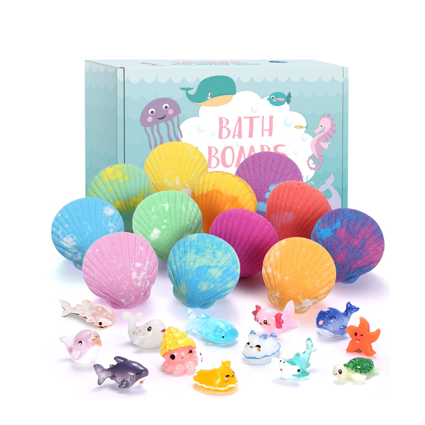 Premium Natural Organic Shower Ball Handmade Salt Bubble Fizzies Kids  Shower bombs Featured Image