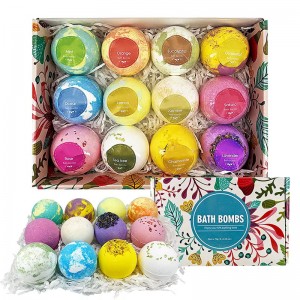 Colorful Natural Handmade Fizzy organic vegan bath bombs Sets