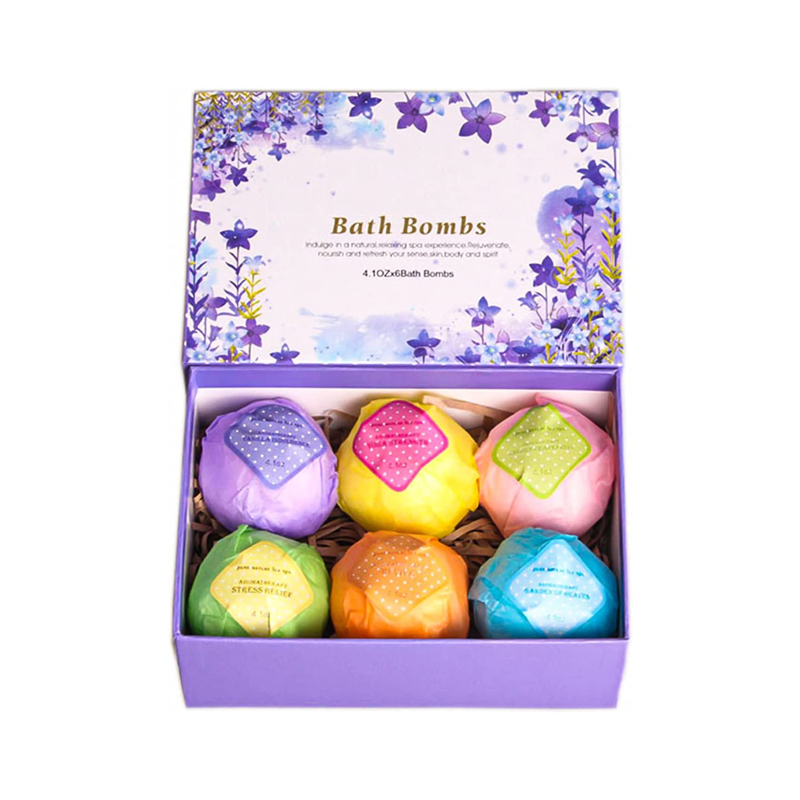 Wholesale Private Label Relaxing gifts Natural 12 60g Fizzy Bath Bombs Gift Set Featured Image