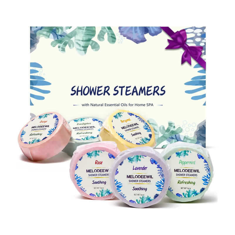 Personlized Products Shower Steamers Men - OEM Private Aromatherapy 6 Pack Natural Essential Oil Stress Relief Shower Steamers Fizzers Melts Vapor Birthday Gift – YULIN
