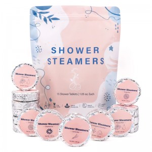 Eco-Friendly Foil Wrapping 6/12 Pack Steam Vapor Banho Shower Tablets Vegan Organic Shower Bath Steamers Aromatherapy Set