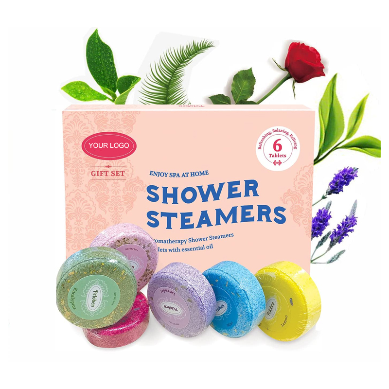 OEM Private Label Custom Packing Relax Natural Vegan Organic Scented Relief Aromatherapy Shower Steamers Featured Image