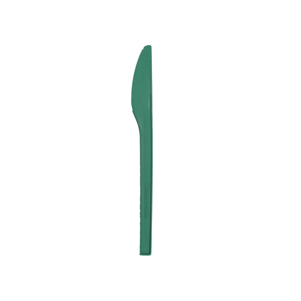 Quanhua SY-16-KN, 6.7inch/171mm CPLA knife, Biodegradable&Compostable eating utensils