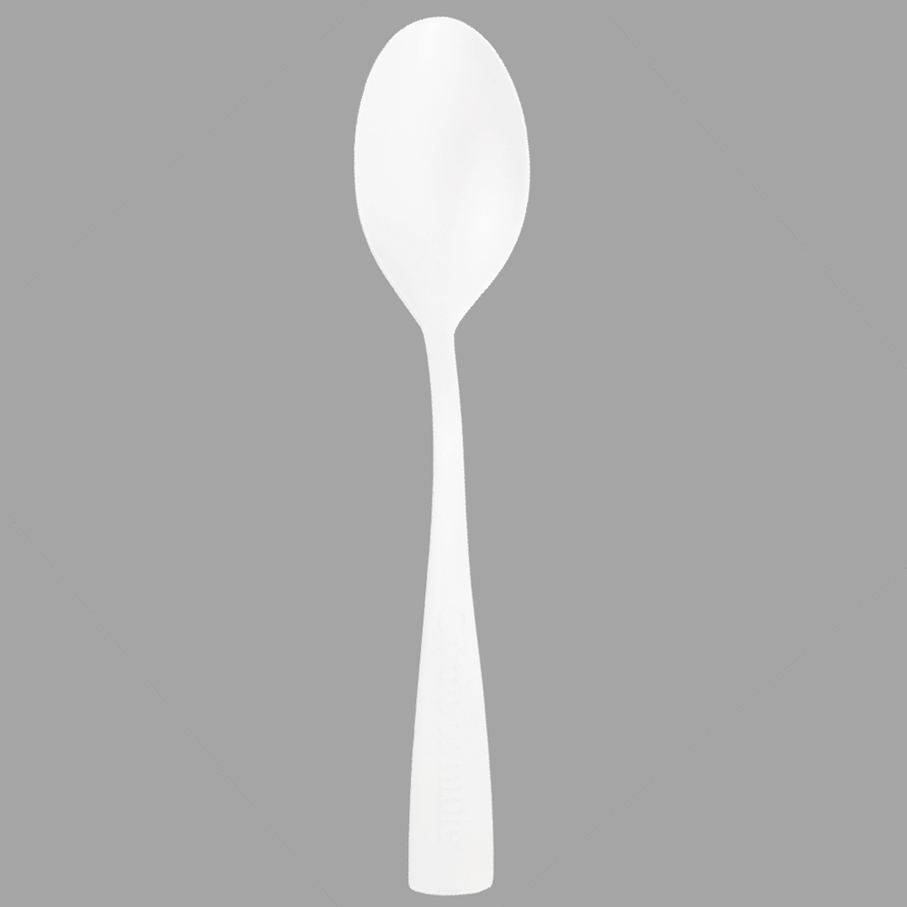 SY-004 4.5inch/114mm Composatble Customized spoon in bulk package