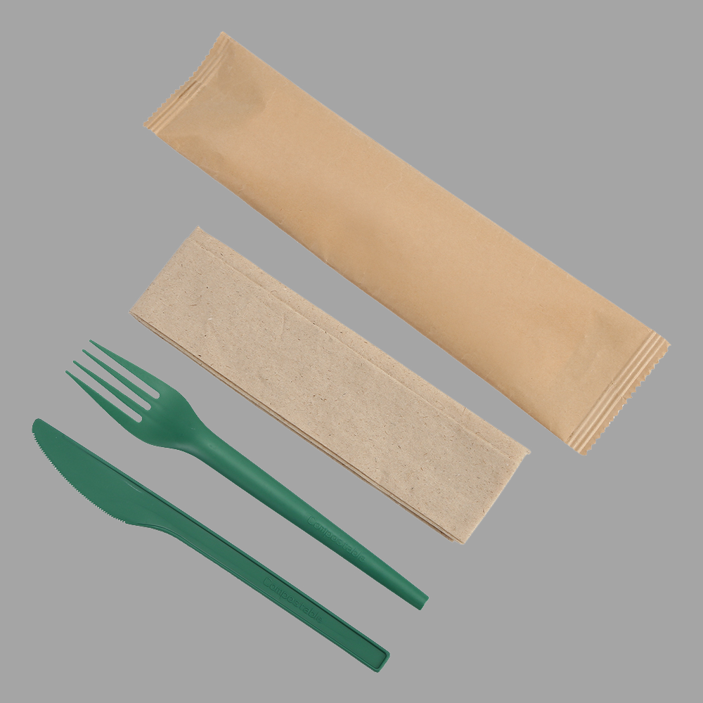 Quanhua SY-16KN, 6.7inch/171mm CPLA knife, Biodegradable&Compostable eating utensils