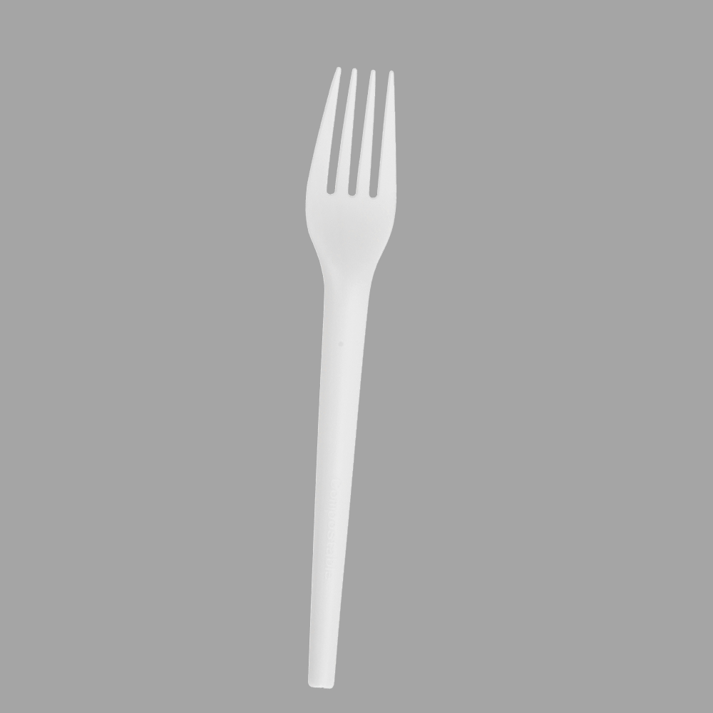 SY-16-FO 6.7inch/171mm white CPLA fork in bulk package