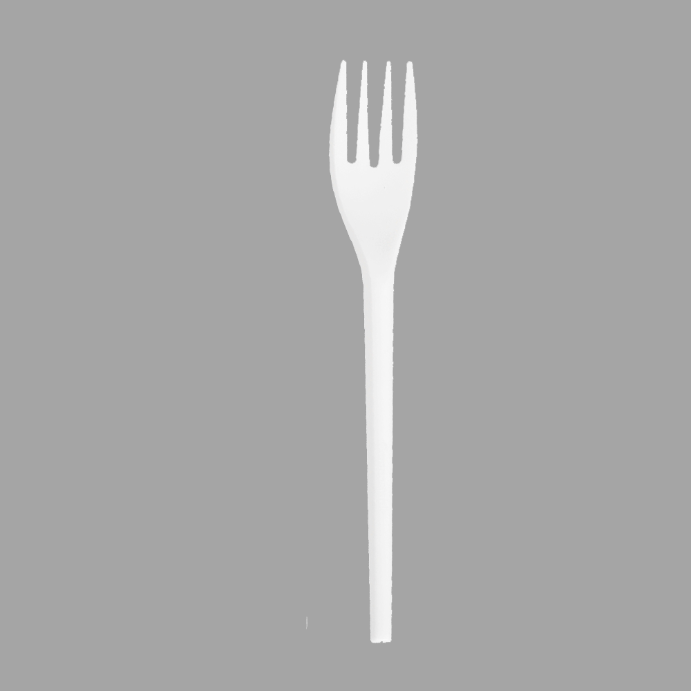 SY-022 6.75inch/171mm Quanhua certified compostable forks made from plants for homes offices bulk size sturdy convenient disposable forks Featured Image