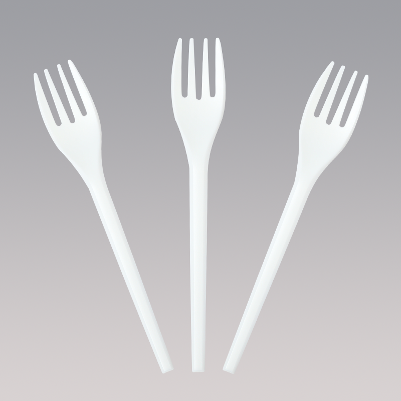 SY-022 6.75inch171mm Quanhua Certified Compostable Forks Made From Plants For Homes Offices Bulk Size Sturdy Convenient Disposable Forks