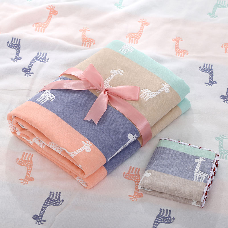Factory wholesale Soft Baby Blankets - Baby Bathing Towel Children’s Six Layer Gauze Children’s Pure Cotton Absorbent Baby’s Blanket Stroller Blanket – MiaSein
