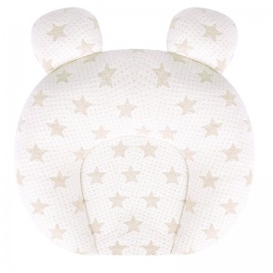 Baby Pillow Anti Deflection Latex Shaped Pillow for Newborn 0-1 Years Old Baby Products Colored Cotton Baby Pillow