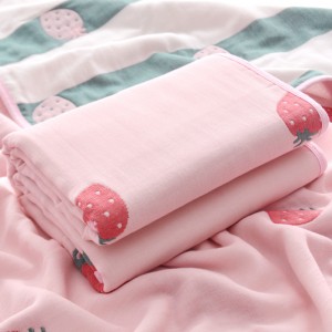 Baby Bathing Towel Children’s Six Layer Gauze Children’s Pure Cotton Absorbent Baby’s Blanket Stroller Blanket