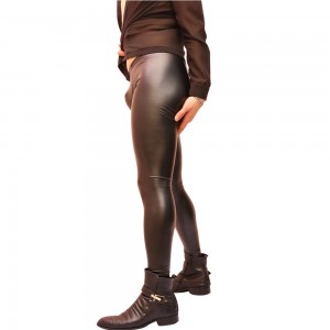 Sexy men’s tights fashion leggings latex waterproof men’s convex tights