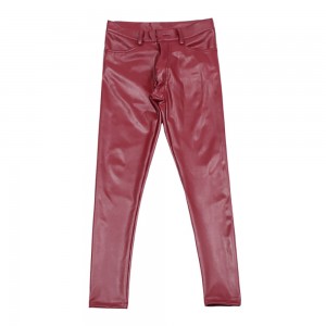 European and American men’s pu leather pants motorcycle trousers boots leather pants skinny jeans