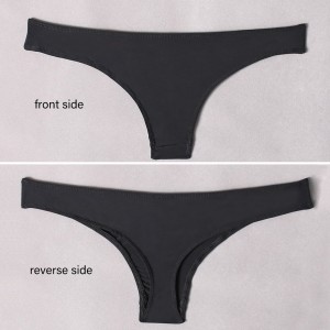Women’s see-through ice silk underwear sports briefs T-shaped low-rise triangle underwear