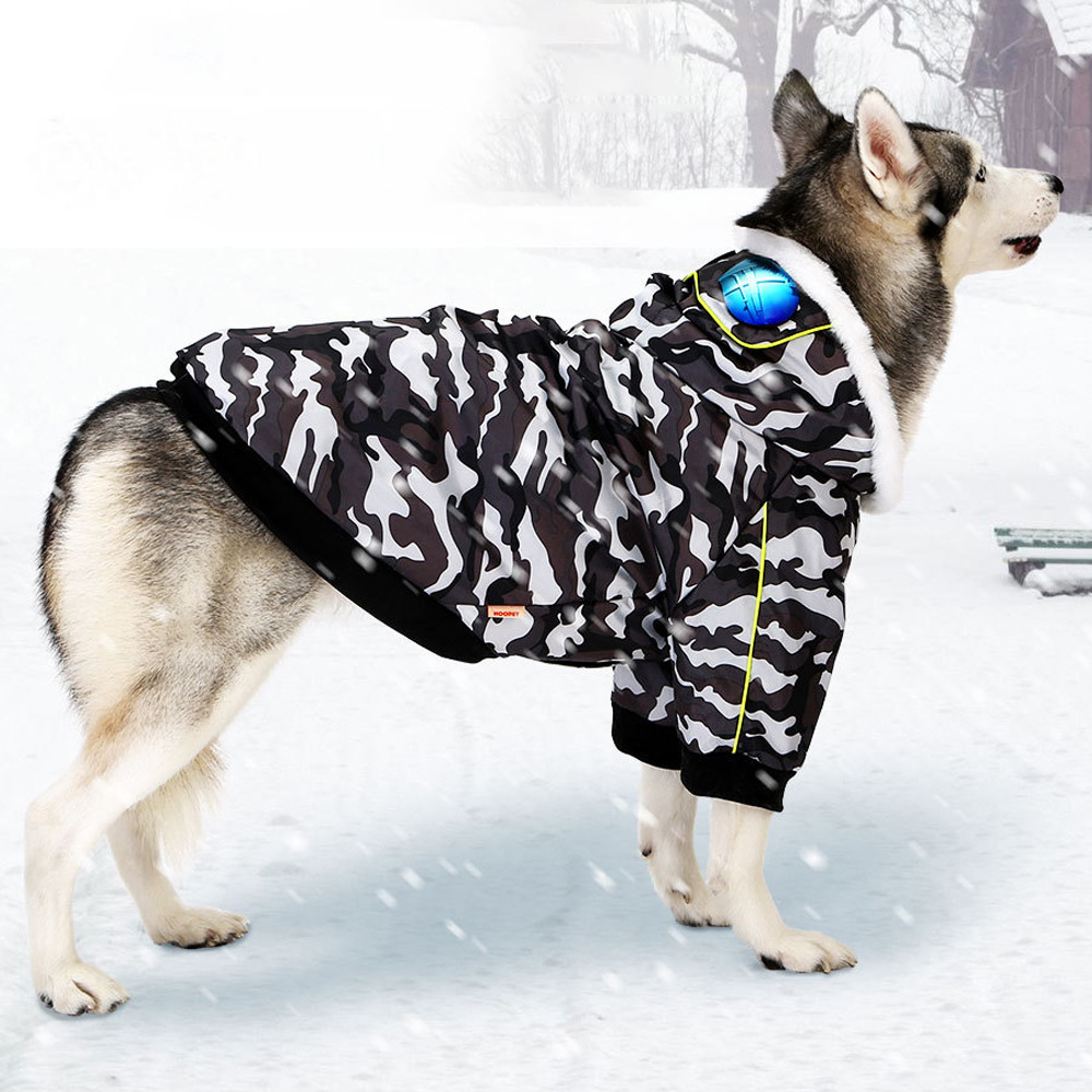 Wholesale Pet Toilet -  Big Dog Clothes Labrador Medium Sized Large Dogs Autumn Winter Warm Camouflage Thick Cotton  – MiaSein