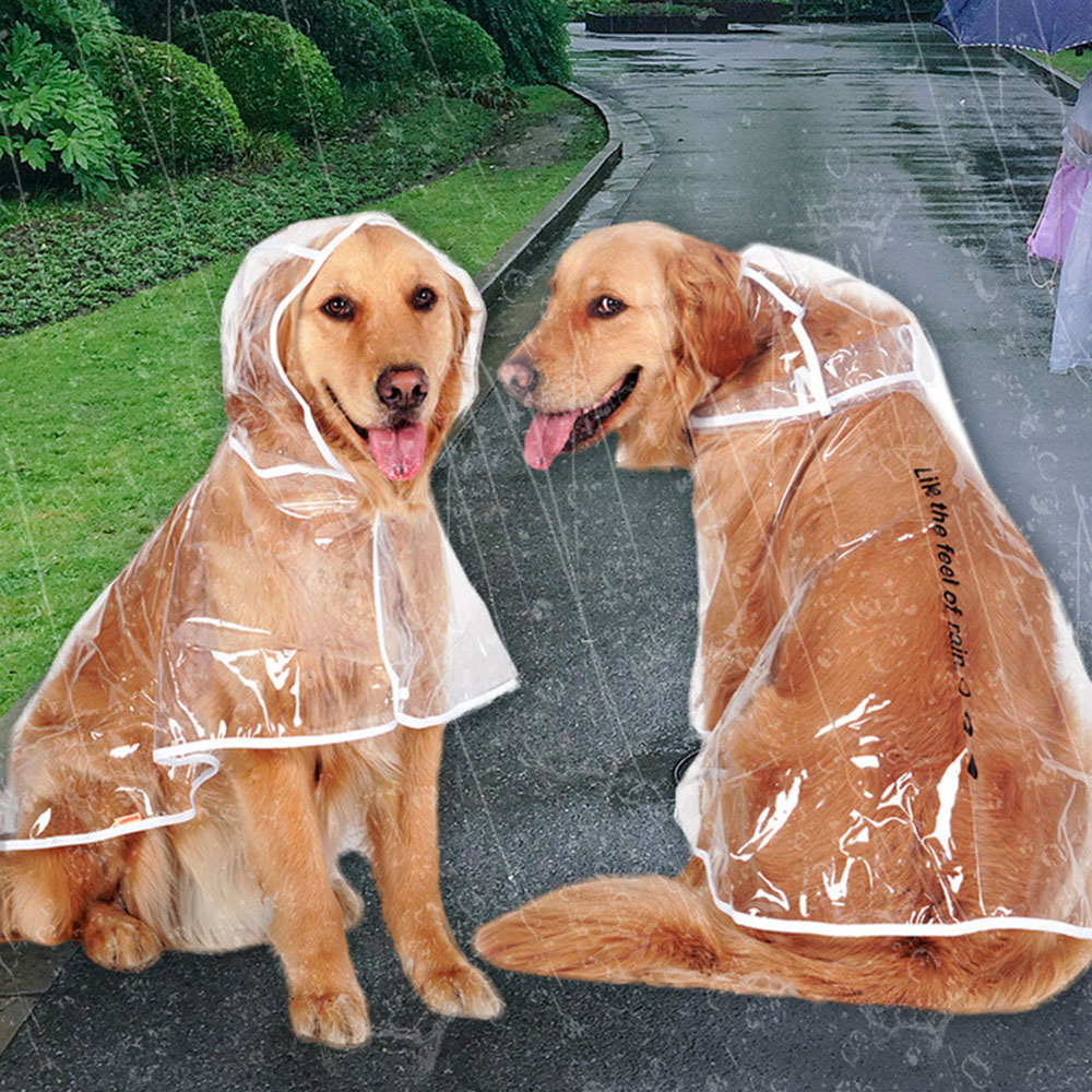 Special Design for No Tail Hole Dog Diapers - Dog Raincoat Poncho Large Dog Medium Sized Dog Large Dog Pet Clothes – MiaSein