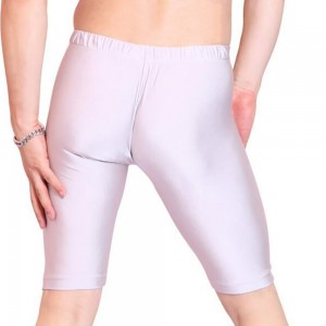 Lycra Spandex Mid-leg Pants Corset Fitness Sweatpants High Stretch Tight Half-leg Pants