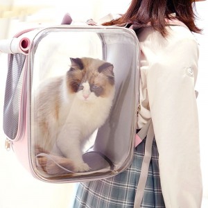 Cat Bag Portable Pet Backpack Dog Cat Large Space Capsule Walking Cat Bag Carry Schoolbag