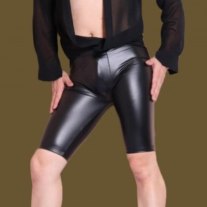 Men’s latex casual pants skinny swimming pants wholesale cool fashion
