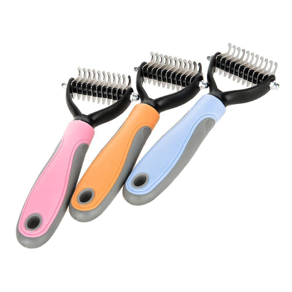 Cheap price Dog Nail Clippers - Pet Hair Knot Comb Cat Comb Dog Big Row Comb Steel Comb – MiaSein