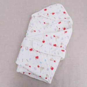 Six Layers of Hooded Gauze Bath Towels Baby Cotton Yarn Wrapped by Newborns Summer Spring and Autumn Swaddling Cotton Blanket