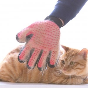 New Arrival China Dog Raincoat - Cat Hair Removal Comb Hair Sticking Comb Dog Massage Gloves Cat Massage Comb Pet Bath Brush Gloves – MiaSein
