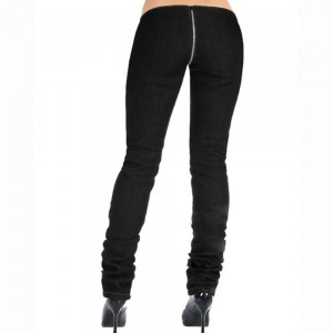 Summer fashion black jeans ladies low-rise flared wide-leg pants
