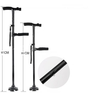 Folding Walking Stick with Lamp for The Elderly