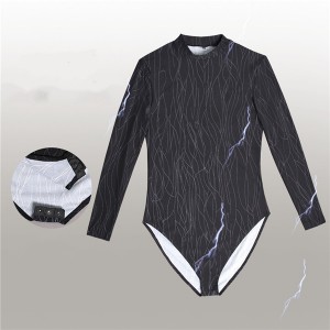 Round Neck Long-sleeved One-piece Thick High-elastic Lycra Slim Men’s Bottoming Shirt