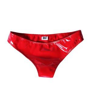 China Cheap price Mens Spandex Latex Underpants - MEISE European and American Cross-border Spandex Latex Coat Low Waist Panties Sexy Narrow Crotch Bright Patent Leather Briefs – MiaSein
