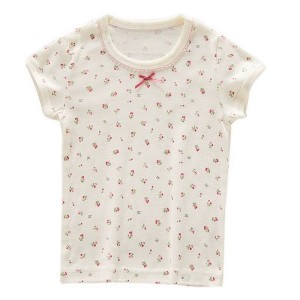 JollyJoey Girls Summer 100% Cotton Breathable Short-sleeved Children’s Under shirt Thin Top Three Pieces