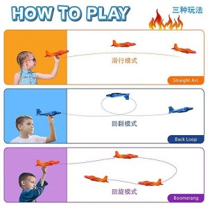 JollyJoey Children’s Hand-thrown Throwing Glider Popular Toy Fire Fighter