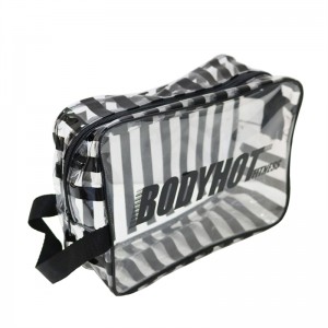 Clear Makeup Bag, Transparent Cosmetic Organizer Pouches, Waterproof and Draining Clear Travel Bags for Toiletries