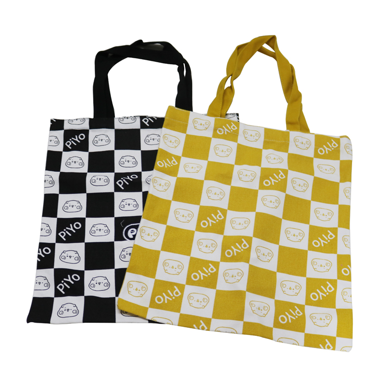 Printed Cotton Reusable Foldable Canvas Tote Shopping Bag Featured Image