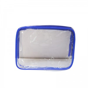 3 pieces of transparent toiletry bag, waterproof plastic travel cosmetic bag, waterproof transparent PVC travel bag