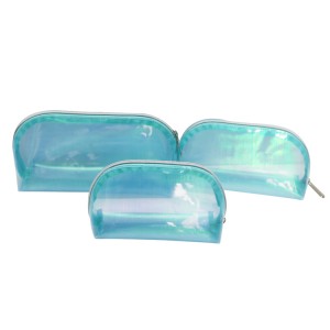 Set of 3 Travel Cosmetic Bags PVC Toiletry Pouch