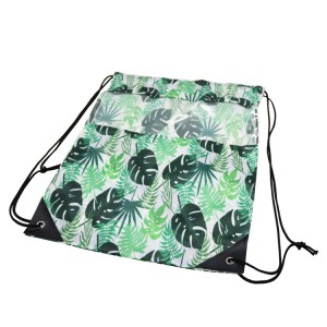 Palm Leaves Drawstring Backpack Bags