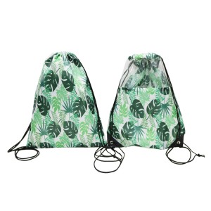 Palm Leaves Drawstring Backpack Bags