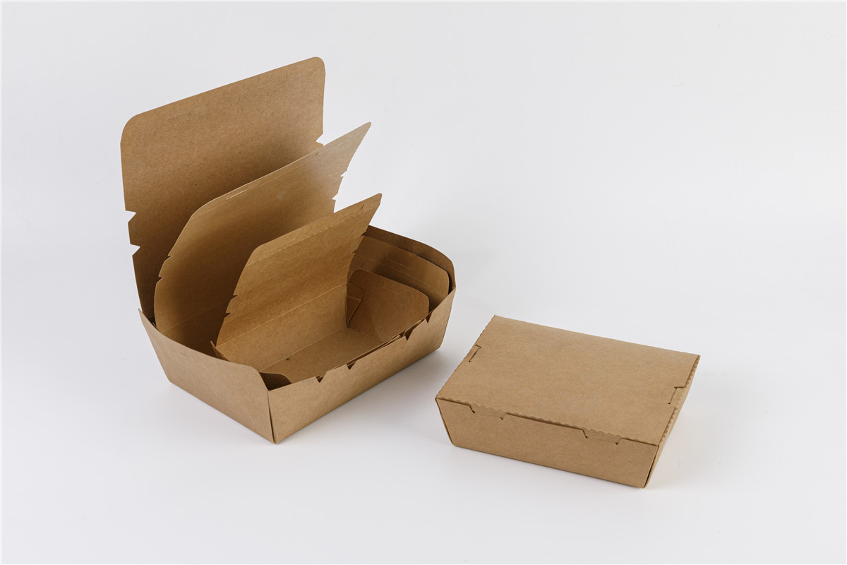Disposable color Paper Lunch Boxes