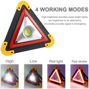 Multifunction Rechargeable Portable Triangle Signal WarningLight