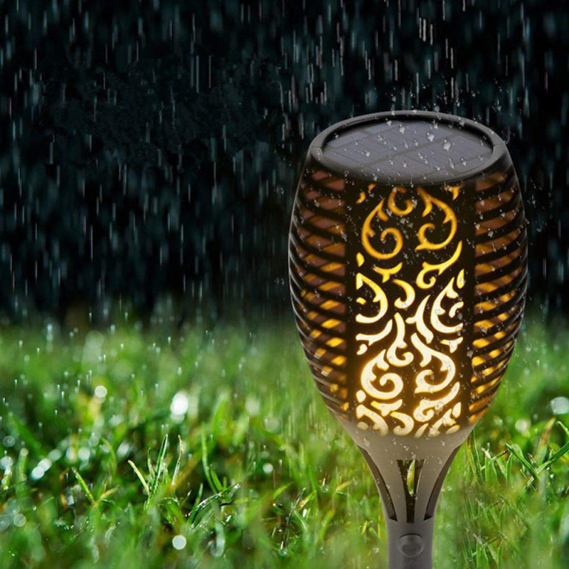 96 LED Solar Torch Light with Flickering Dancing Flame Featured Image