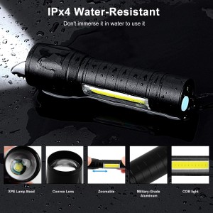 Promotional Mini USB Rechargeable COB Torch