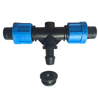 Drip Irrigation & Accessories XF1316-02 Tee with Rubber