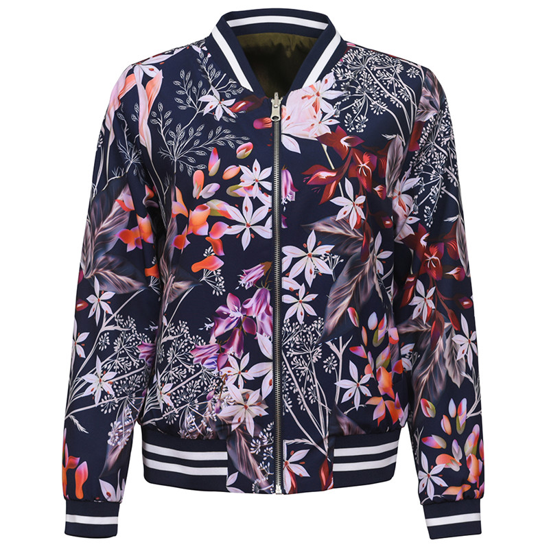 Floral bomber jacket