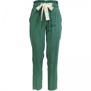 Cotton tape trousers