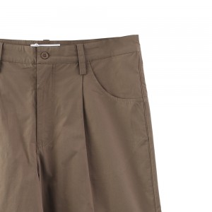 Factory Supply Mens 100% Cotton Woven Fabric Shorts